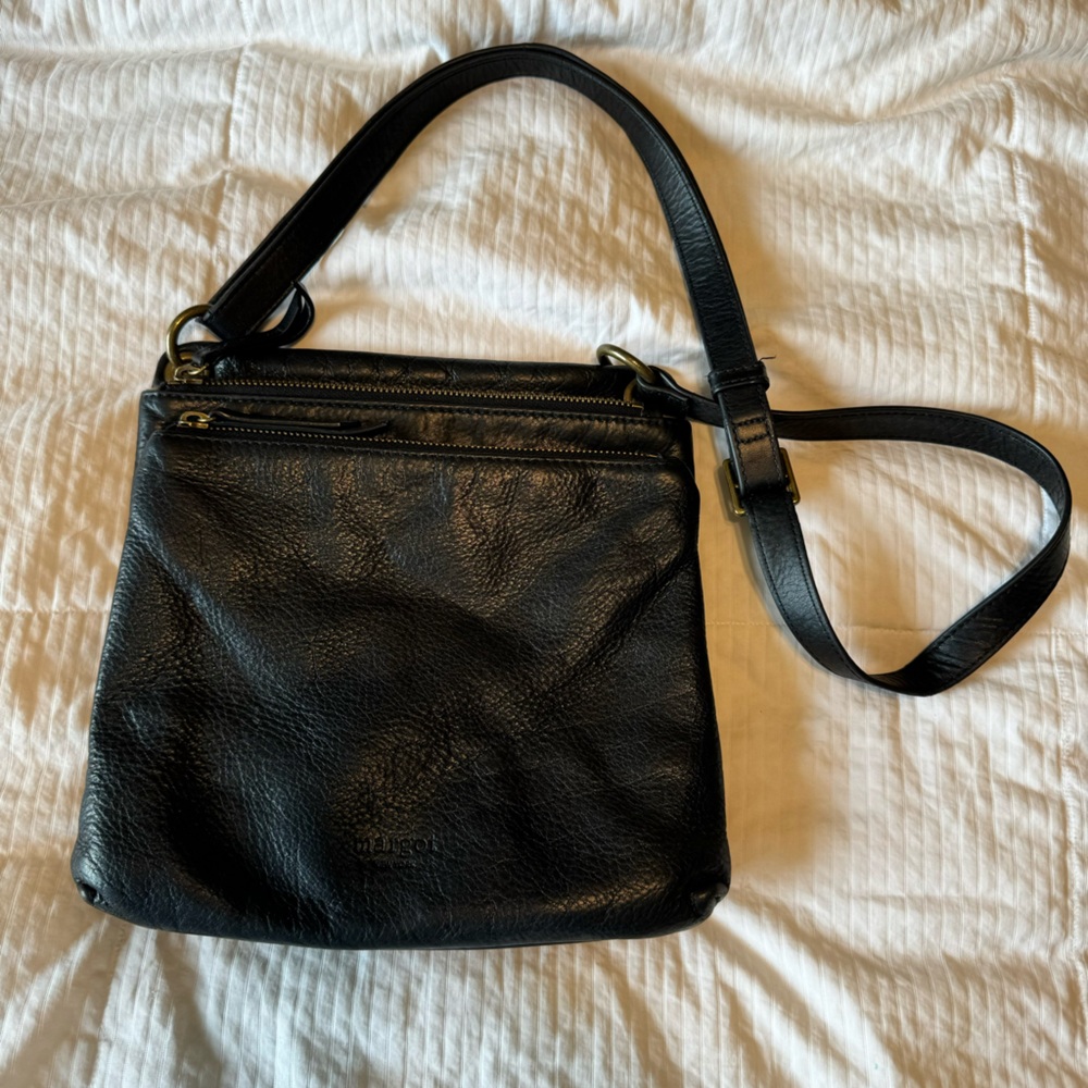 Margot Black Leather Purse